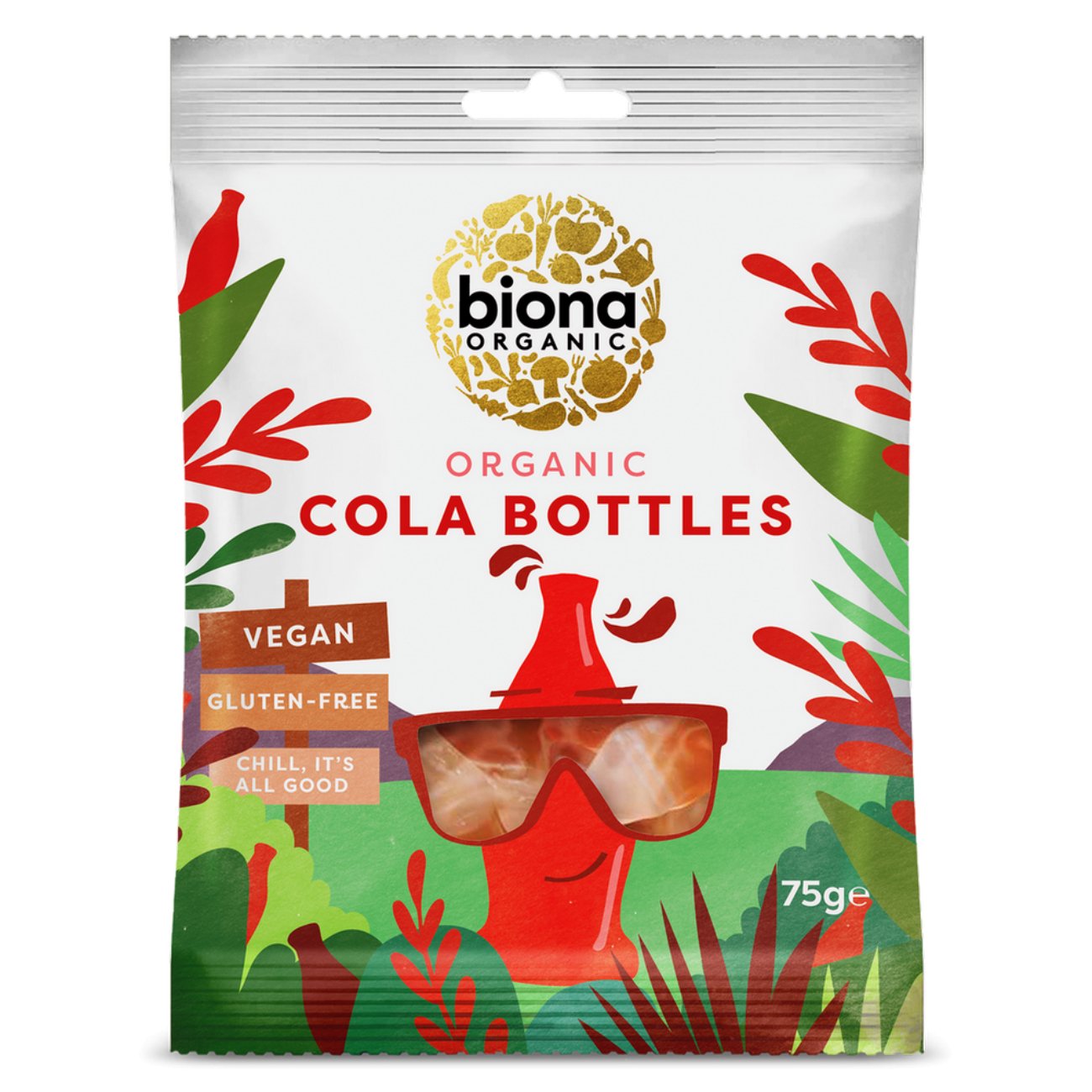 Organic Cola Bottles 75g - Biona - Jelly - Eco Natural Products