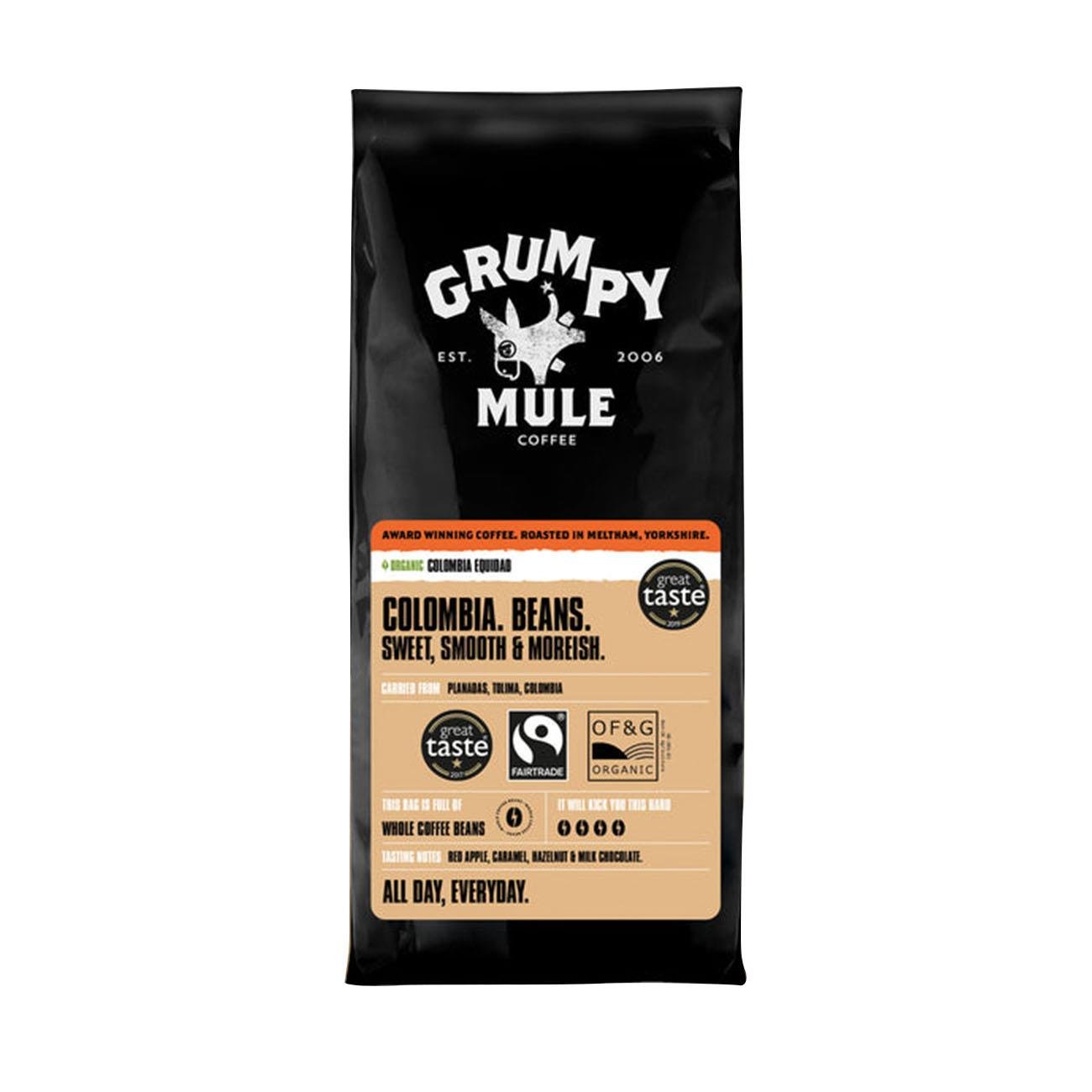 Organic Colombia Equidad Coffee Beans 227g [BLACK FRIDAY] - Eco Natural Products - Grumpy Mule Coffee - Coffee