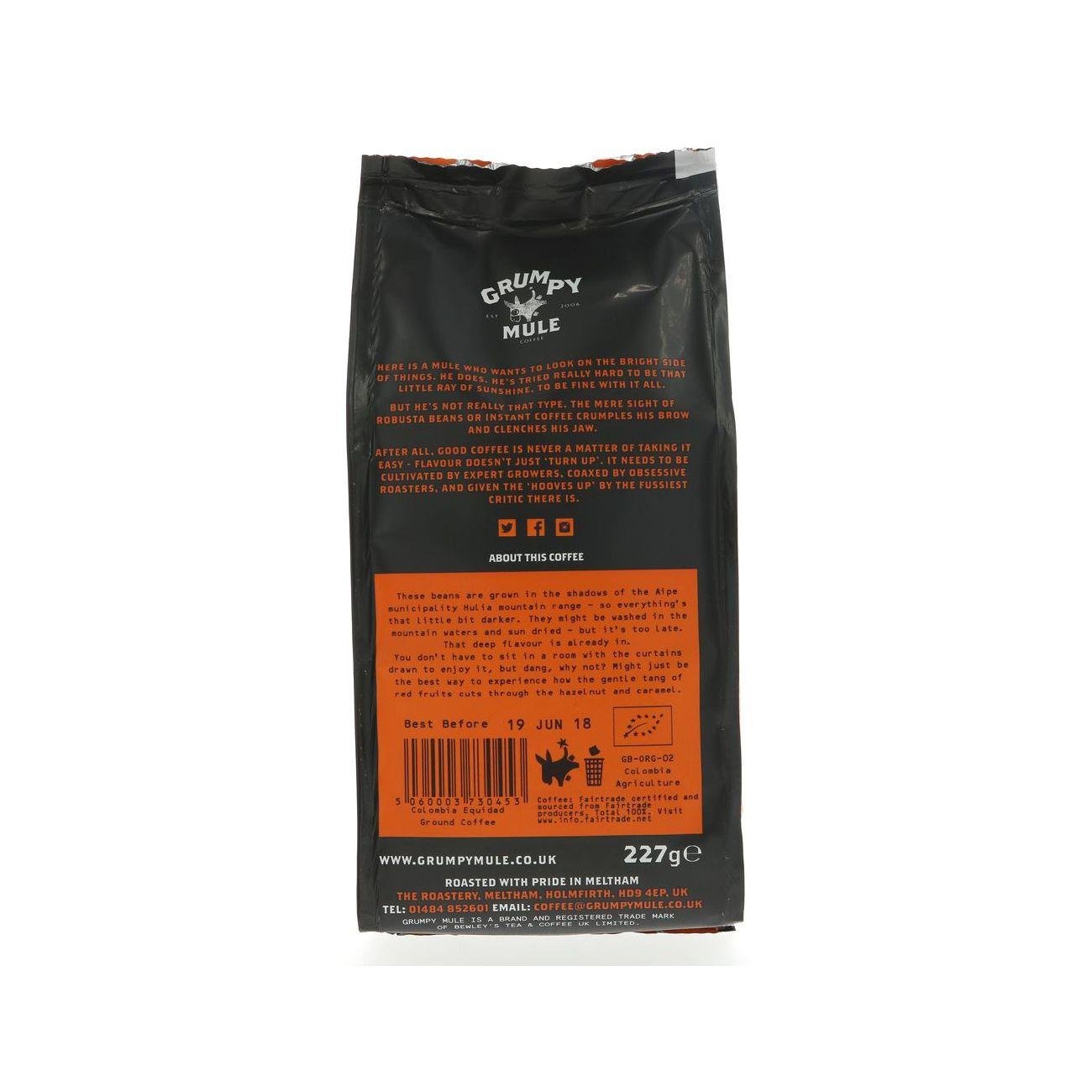 Organic Colombia Equidad Coffee Ground 227g [BLACK FRIDAY] - Eco Natural Products - Grumpy Mule Coffee - Coffee