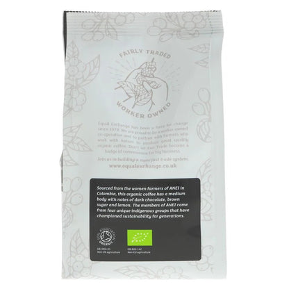 Organic Colombian Excelso Coffee Ground 200g - Equal Exchange - Coffee Beans & Ground Coffee - Equal Exchange