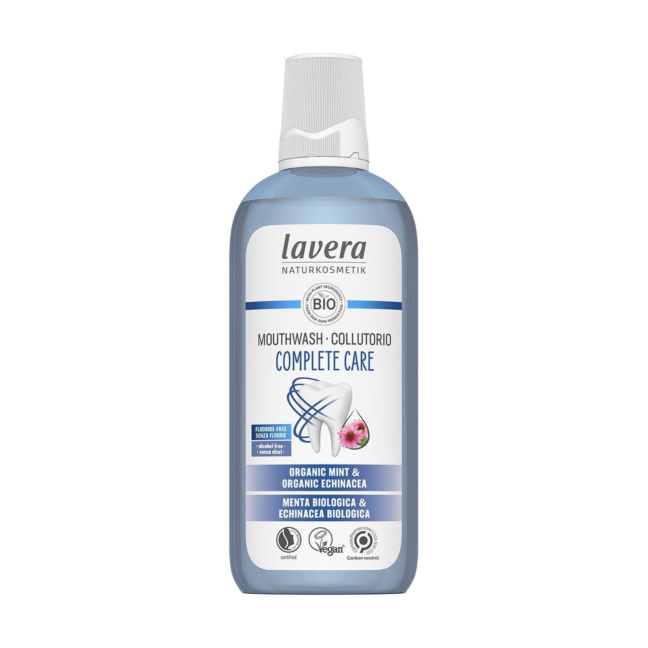 Organic Complete Care Mouthwash Fluoride Free 400ml - Lavera - Mouthwash - Eco Natural Products