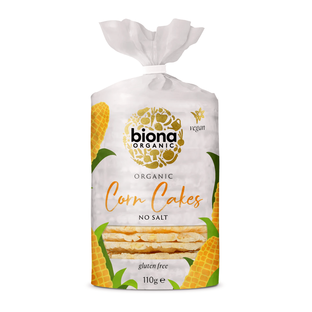 Organic Corn Cakes No Salt 110g - Biona - Snack Cake - Eco Natural Products