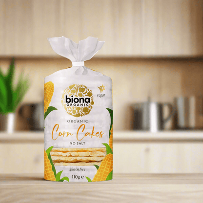 Organic Corn Cakes No Salt 110g - Biona - Snack Cake - Eco Natural Products
