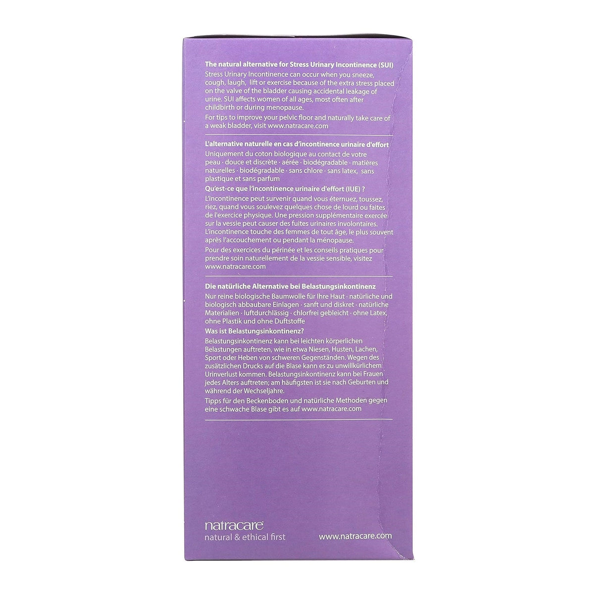 Organic Cotton Dry & Light Incontinence 10 Pads Plus - Natracare - Incontinence Aids - Eco Natural Products