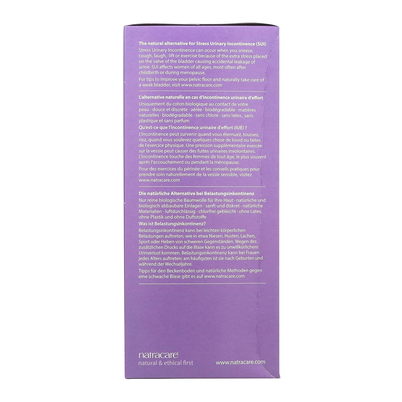 Organic Cotton Dry & Light Incontinence 10 Pads Plus - Natracare - Incontinence Aids - Eco Natural Products