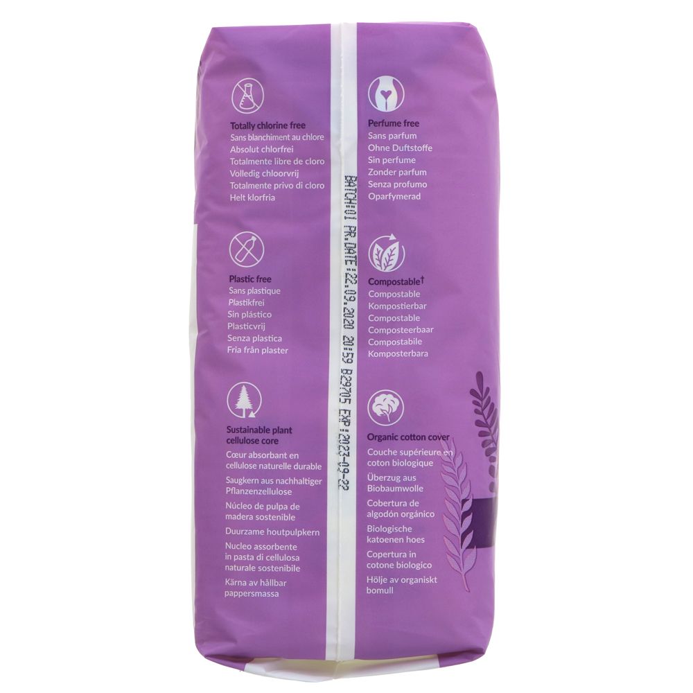 Organic Cotton Maxi 14 Pads Regular - Eco Natural Products - Natracare - Feminine Sanitary Supplies