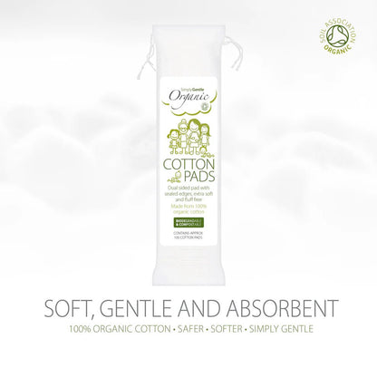 Organic Cotton Pads 100 Pads - Simply Gentle - Cotton - Eco Natural Products
