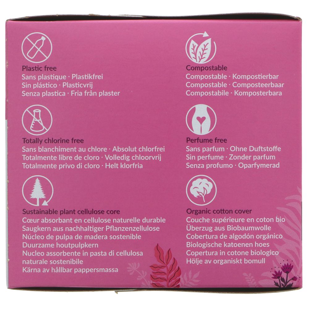 Organic Cotton Ultra Extra Pads 12 Normal - Natracare - Feminine Sanitary Supplies - Eco Natural Products