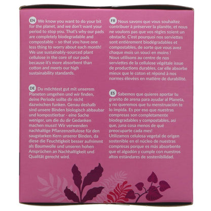 Organic Cotton Ultra Extra Pads 8 Long - Natracare - Feminine Sanitary Supplies - Eco Natural Products