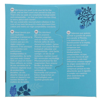 Organic Cotton Ultra Pads 12 Super Flow - Natracare - Feminine Sanitary Supplies - Eco Natural Products