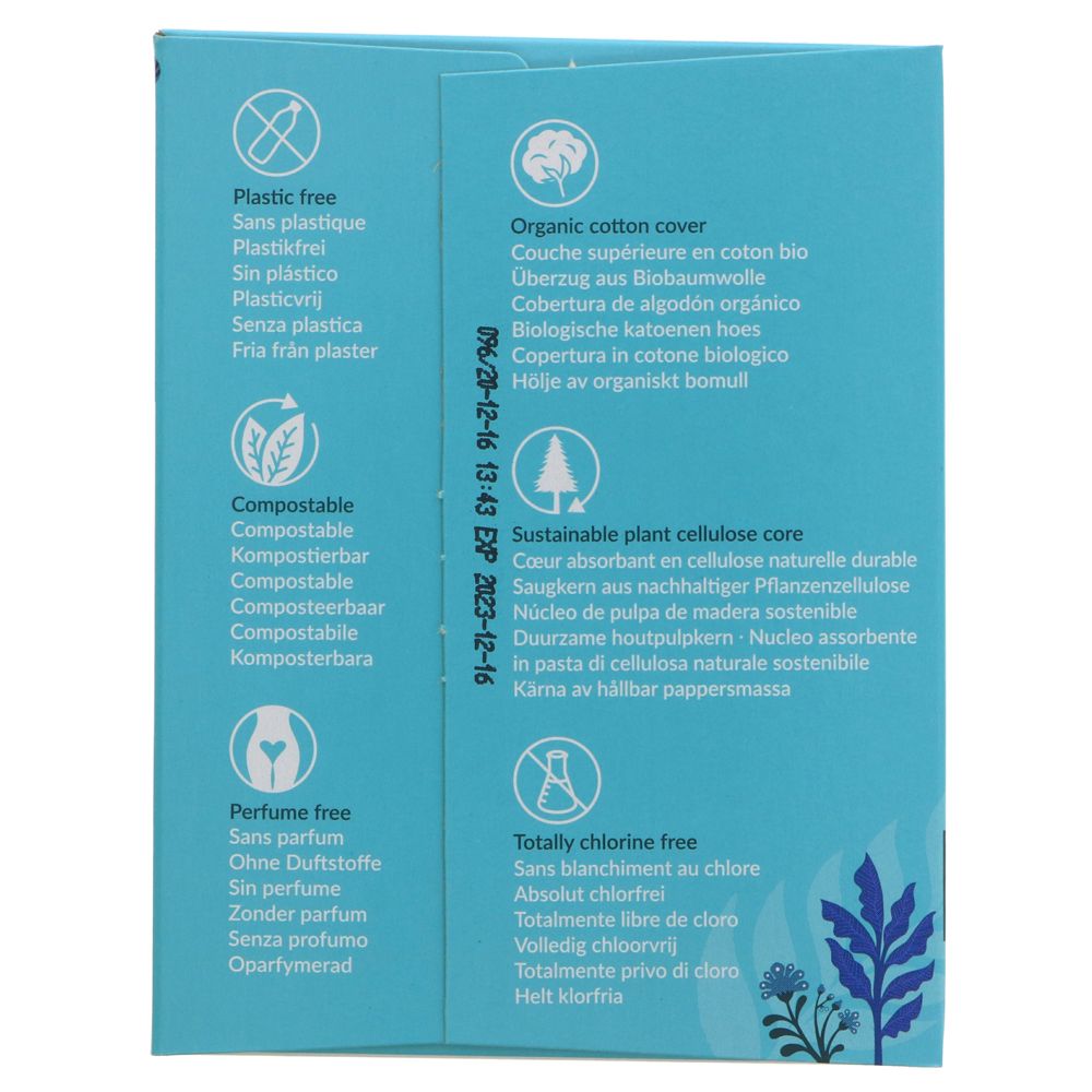 Organic Cotton Ultra Pads 12 Super Plus Flow - Natracare - Feminine Sanitary Supplies - Eco Natural Products