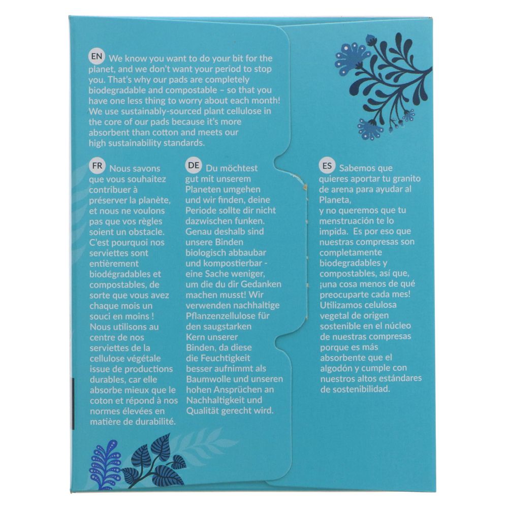Organic Cotton Ultra Pads 14 Regular Flow - Natracare - Feminine Sanitary Supplies - Eco Natural Products