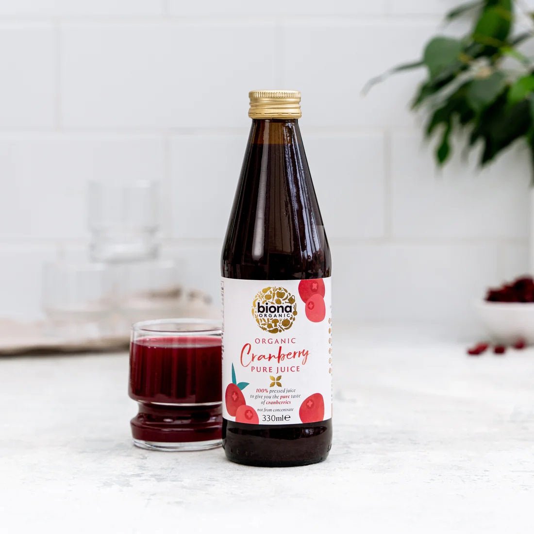 Organic Cranberry Juice Pure 330ml - Biona - Juice - Eco Natural Products