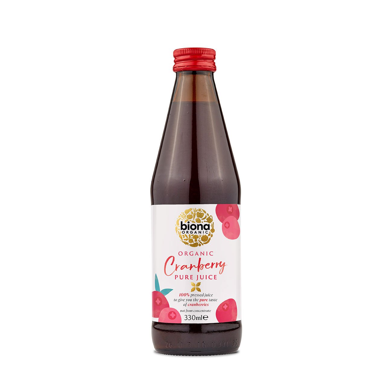 Organic Cranberry Juice Pure 330ml [BLACK FRIDAY] - Eco Natural Products - Biona - Juice