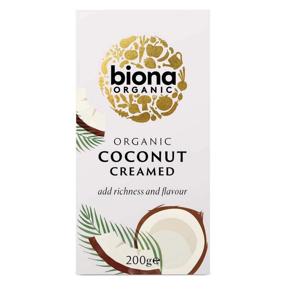 Organic Creamed Coconut 200g - Biona - Coconut Cream - Eco Natural Products
