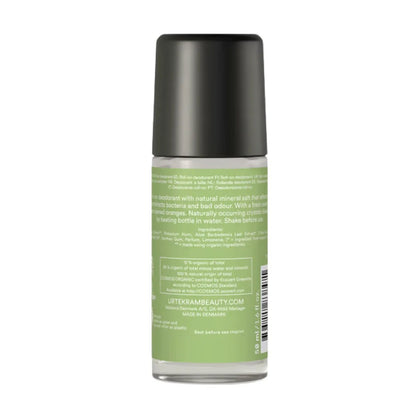 Organic Crystal Deodorant Roll On Aloe Vera 50ml - Urtekram - Deodorants - Urtekram