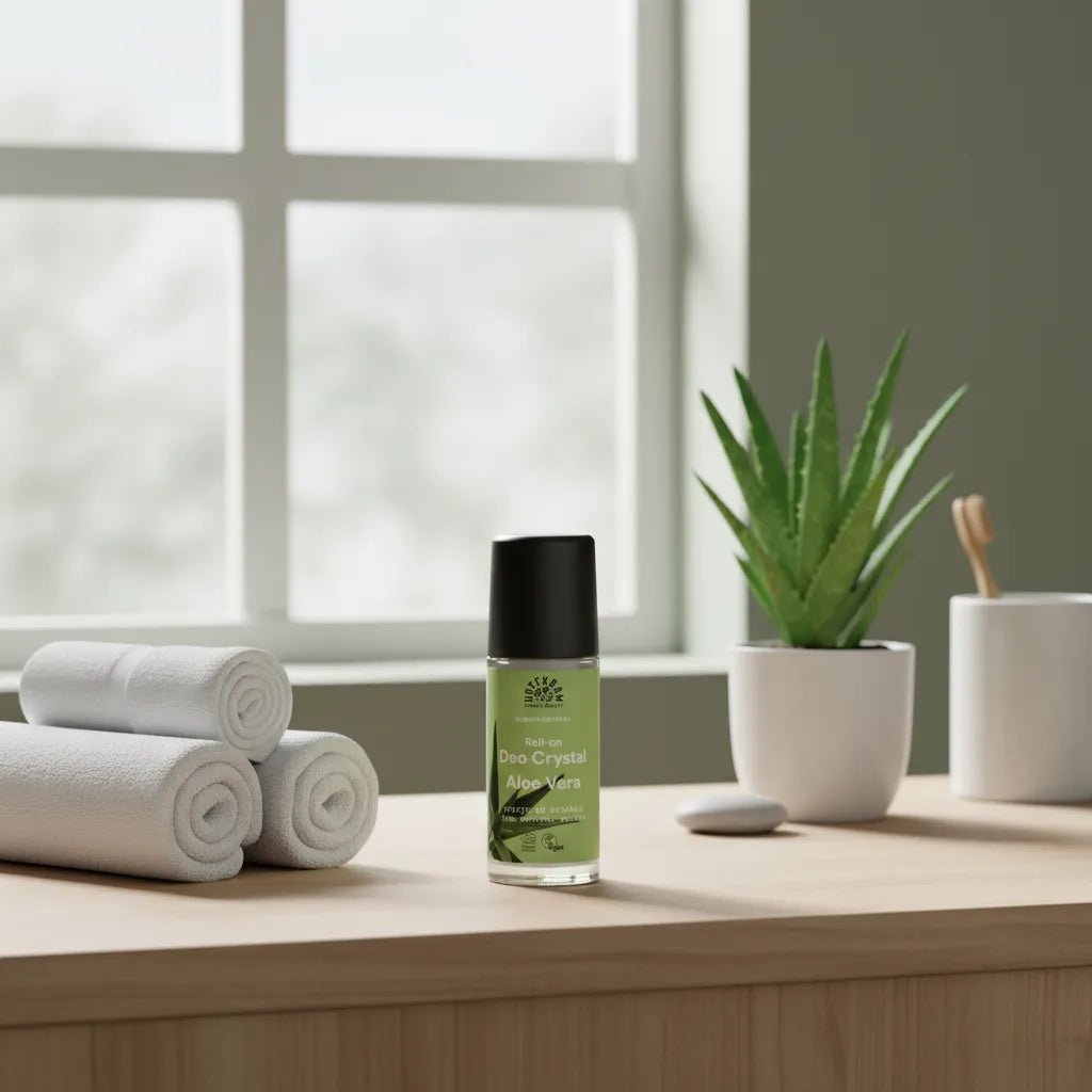 Organic Crystal Deodorant Roll On Aloe Vera 50ml - Urtekram - Deodorants - Urtekram