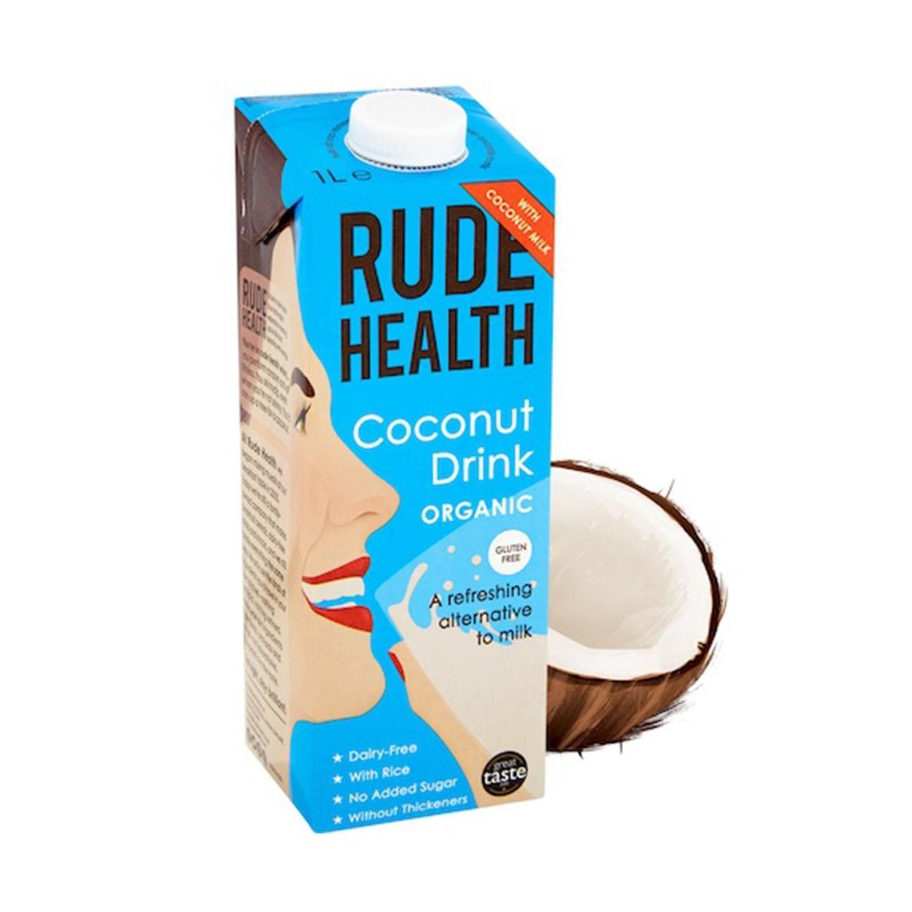 Organic Dairy Free Coconut Drink 1000ml - Rude Health - Milk Alternative - Eco Natural Products