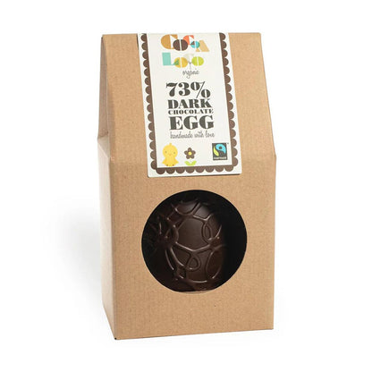 Organic Dark Chocolate filled with Dark Buttons Easter Egg 225g - Cocoa Loco - Cocoa Loco