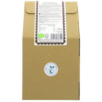 Organic Dark Chocolate filled with Dark Buttons Easter Egg 225g - Cocoa Loco - Cocoa Loco