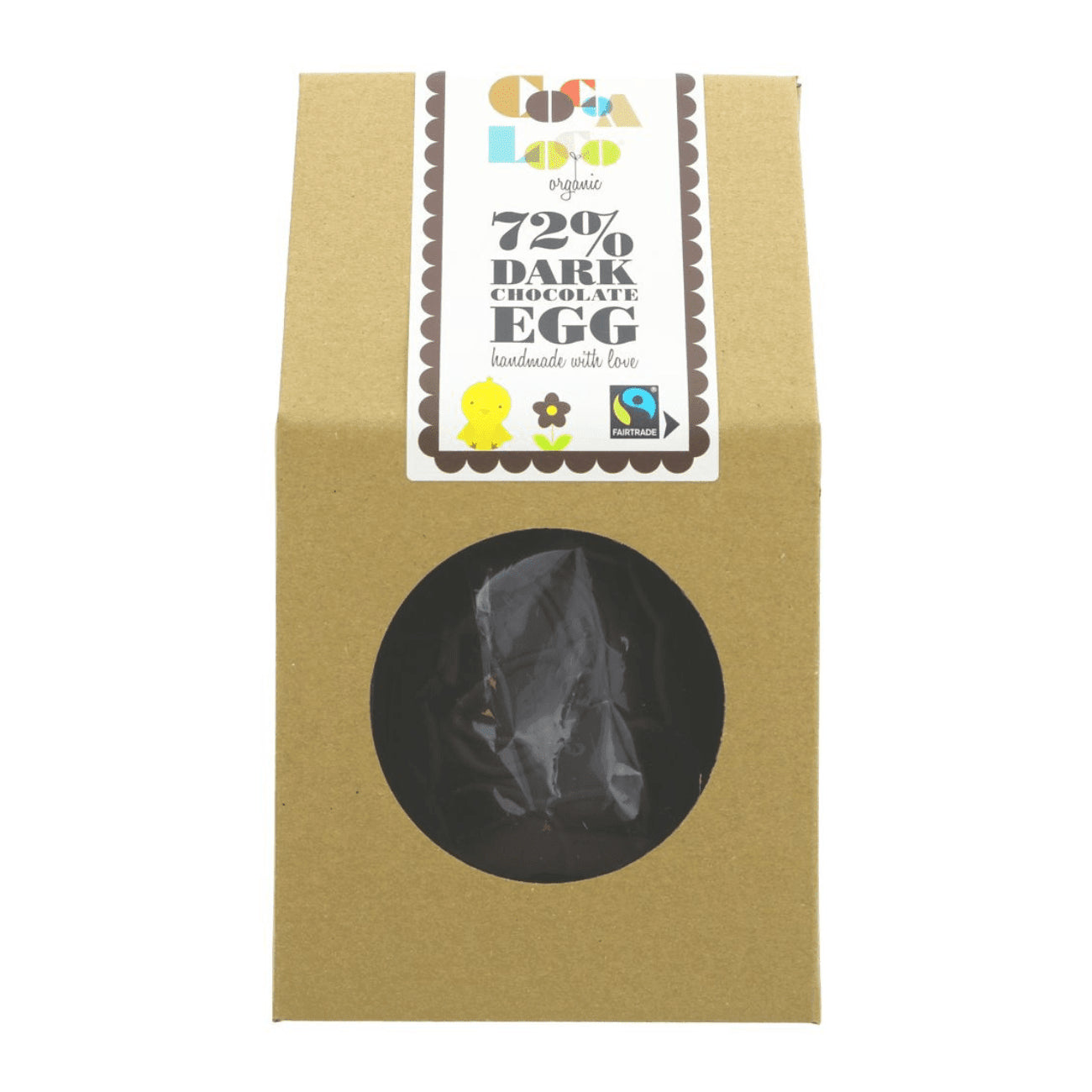 Organic Dark Chocolate filled with Dark Buttons Easter Egg 225g - Cocoa Loco - Cocoa Loco