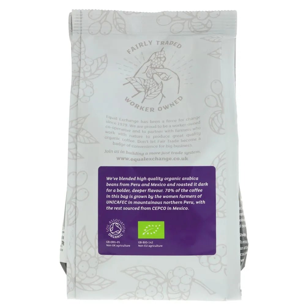 Organic Dark City Roast Coffee Beans 200g - Equal Exchange - Coffee Beans & Ground Coffee - Equal Exchange