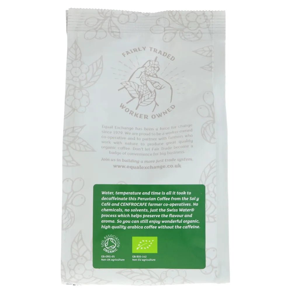 Organic Decaf Medium Roast Ground Coffee 200g - Equal Exchange - Coffee Beans & Ground Coffee - Equal Exchange