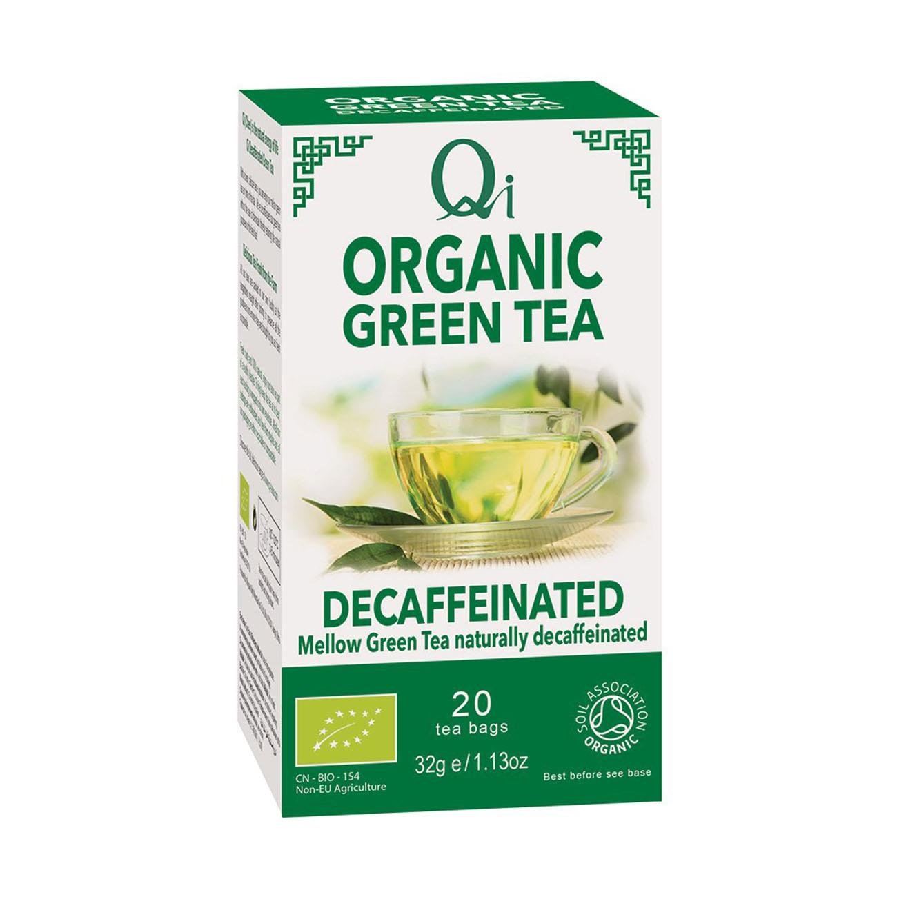 Organic Decaffeinated Green Tea 20 Bags - Qi - Green tea - Eco Natural Products