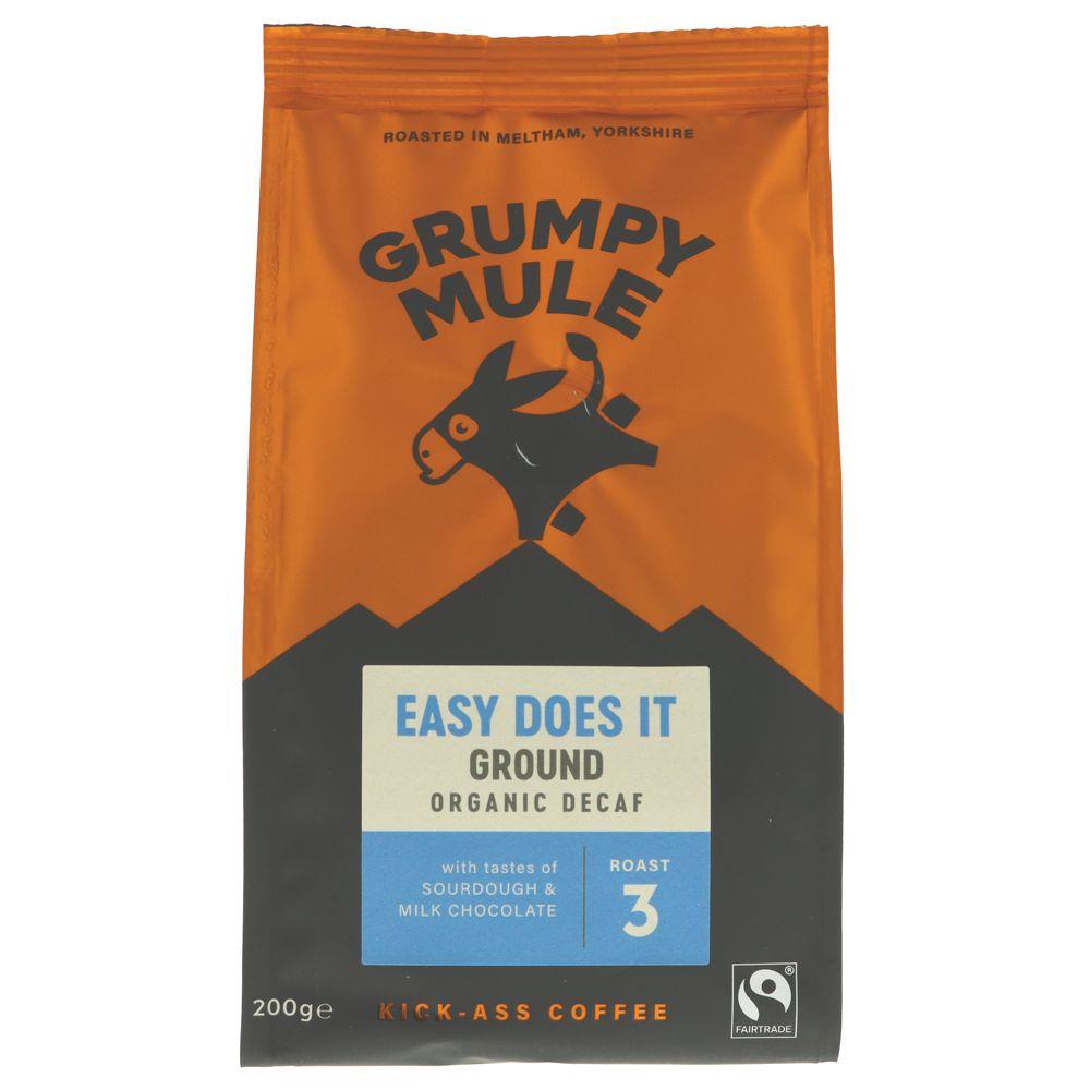 Organic Decaffeinated Swiss Water Ground Coffee 227g - Eco Natural Products - Grumpy Mule Coffee - Coffee