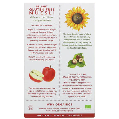 Organic Delight Gluten Free Muesli 250g - Alara - Muesli - Eco Natural Products