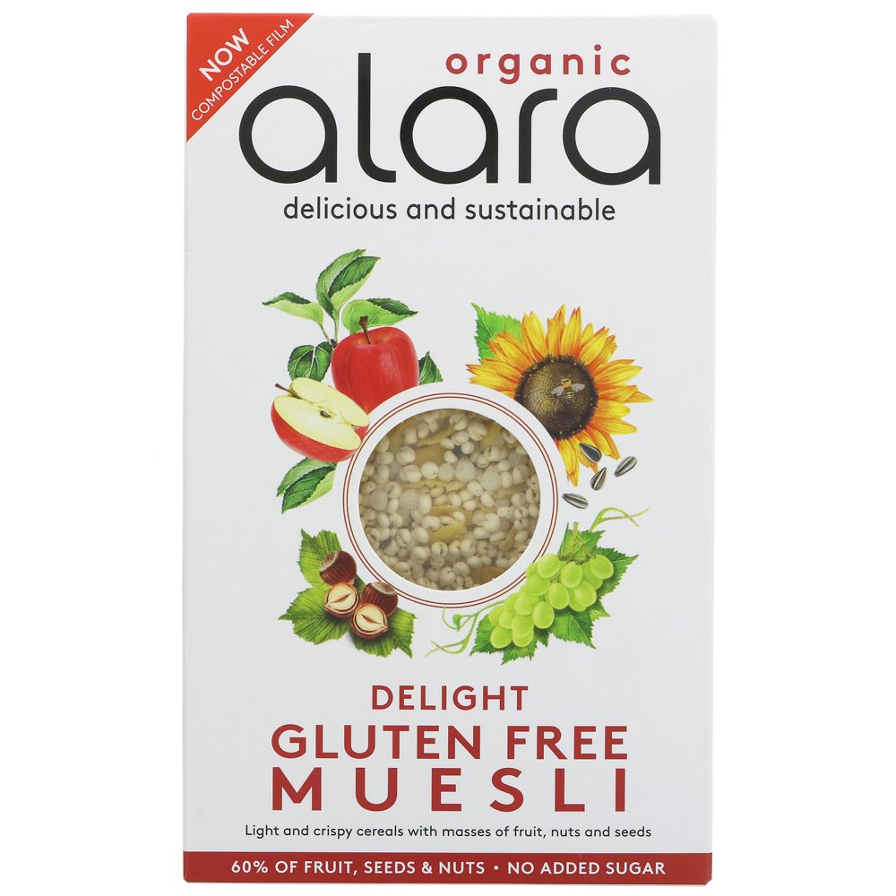 Organic Delight Gluten Free Muesli 250g - Alara - Muesli - Eco Natural Products