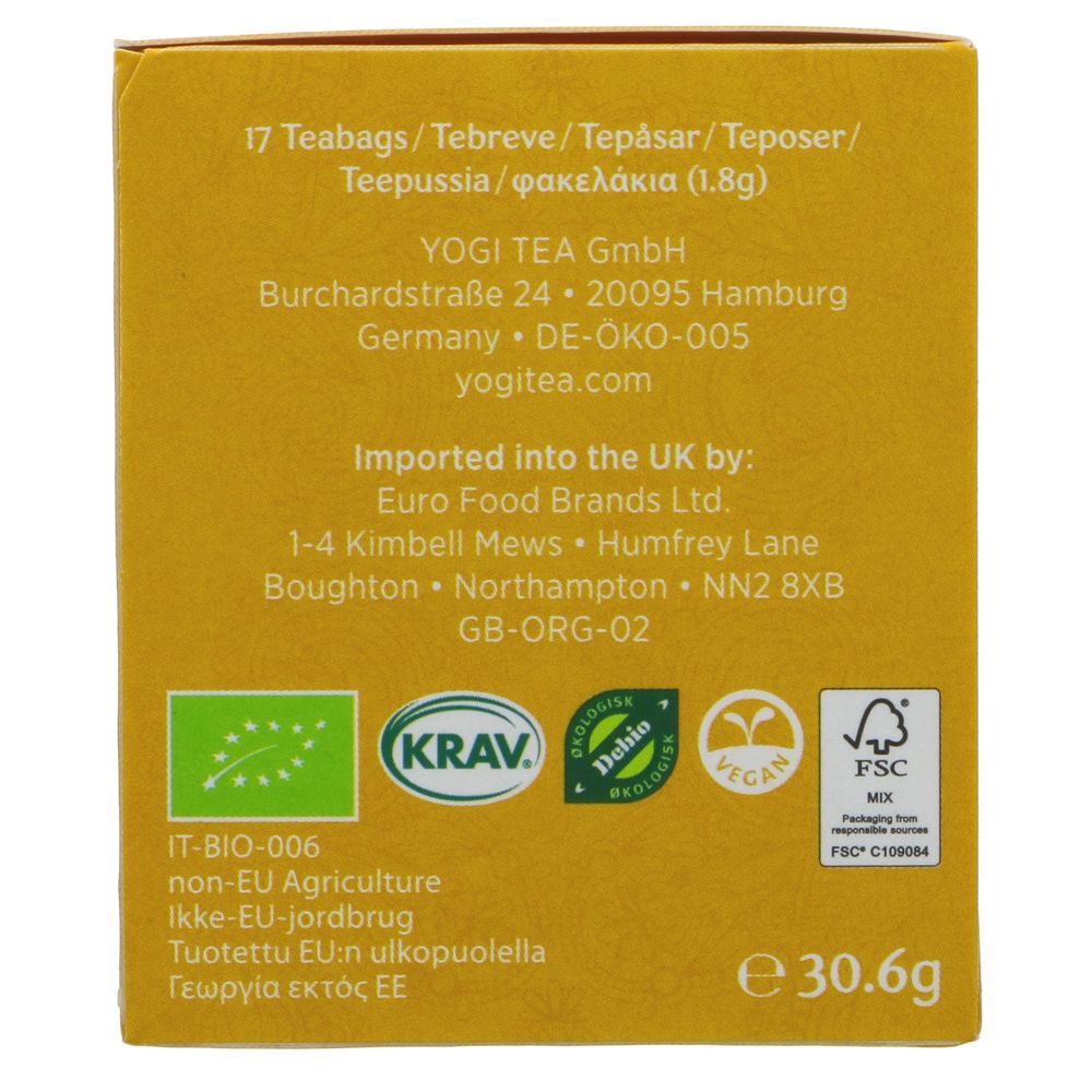 Organic Detox Dandelion with Lemon Herbal Tea 17 Bags - Yogi Tea - Tea - Eco Natural Products