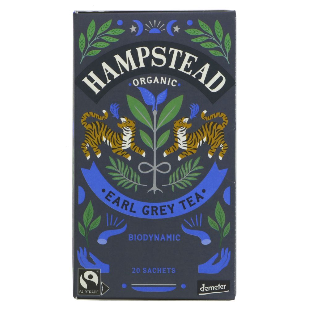 Organic Divine Earl Grey Black Tea 20 bags - Hampstead Tea - Black tea - Eco Natural Products