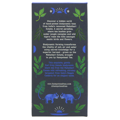 Organic Divine Earl Grey Black Tea 20 bags - Hampstead Tea - Black tea - Eco Natural Products
