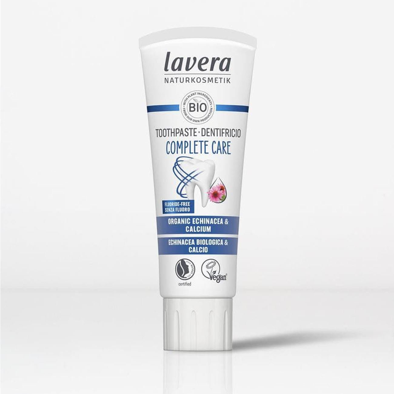 Organic Echinacea and Fluoride Free Complete Care Toothpaste New 75ml - Lavera - Toothpaste - Eco Natural Products