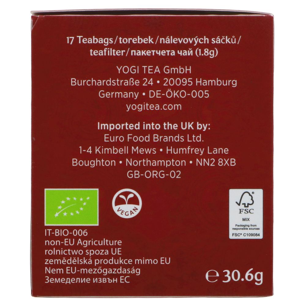 Organic Echinacea Herbal Tea 17 Bags - Yogi Tea - Tea - Eco Natural Products