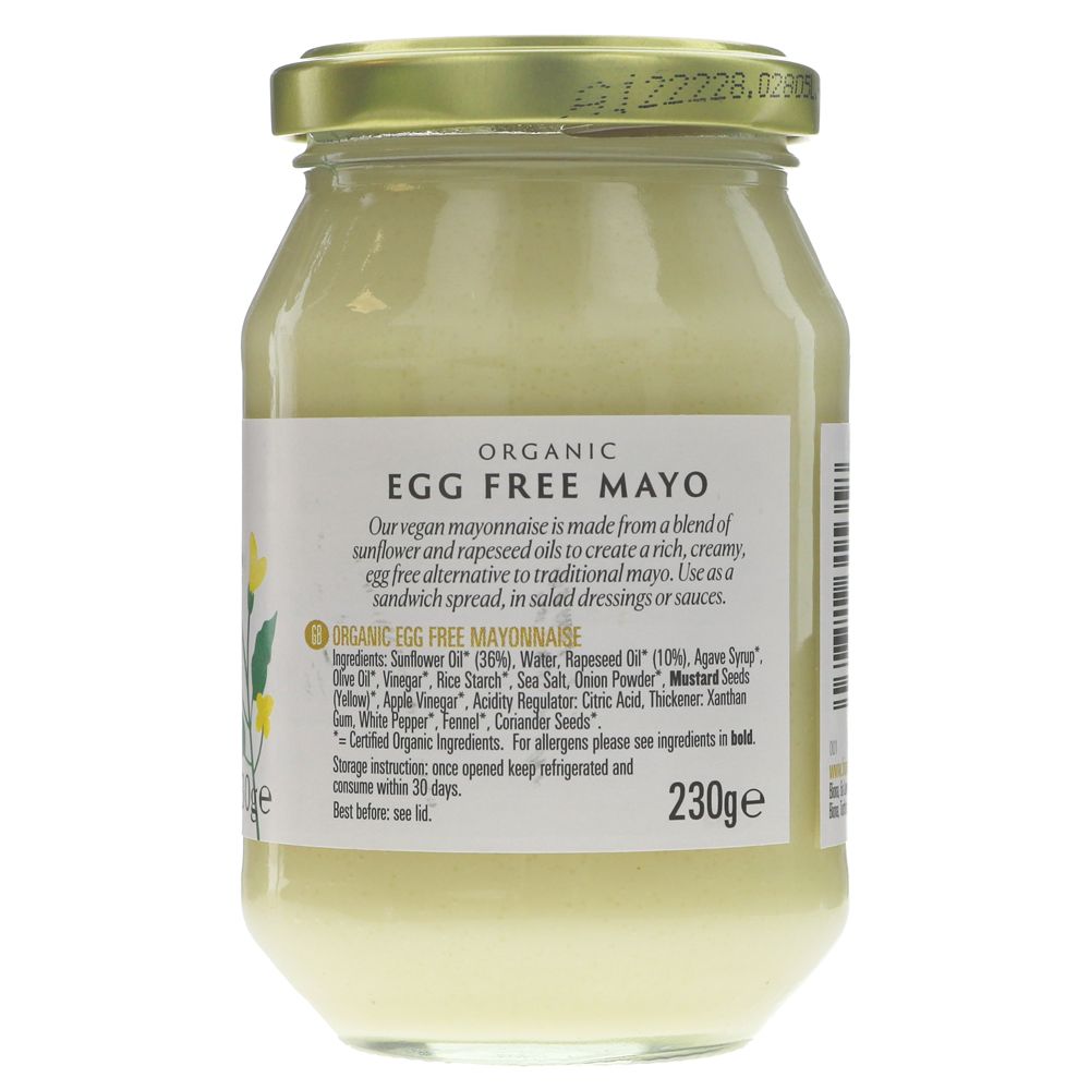 Organic Egg Free Mayo 230g - Biona - Mayonnaise - Eco Natural Products