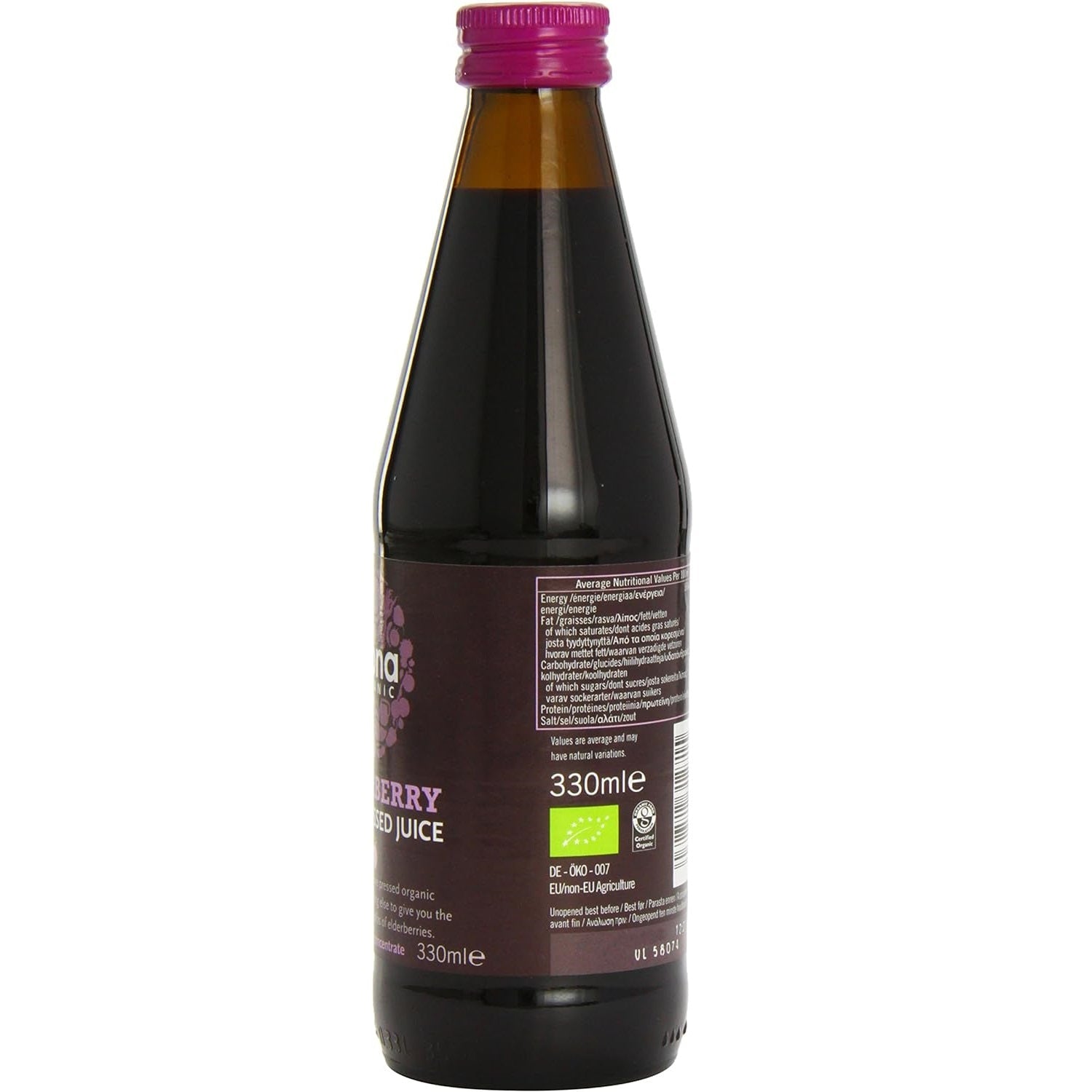 Organic Elderberry Pure Super Juice 330g [BLACK FRIDAY] - Eco Natural Products - Biona - Juice