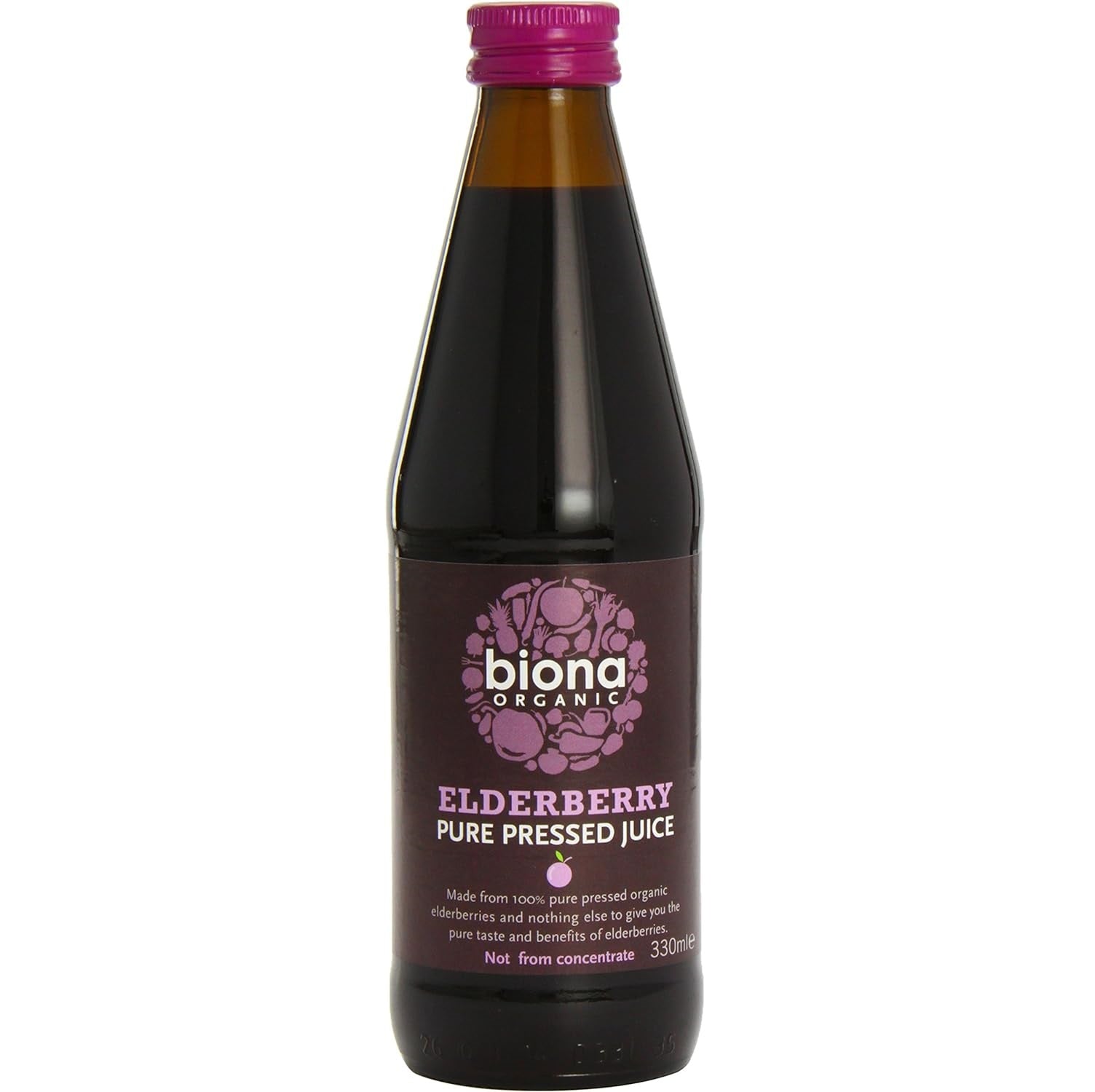 Organic Elderberry Pure Super Juice 330g [BLACK FRIDAY] - Eco Natural Products - Biona - Juice