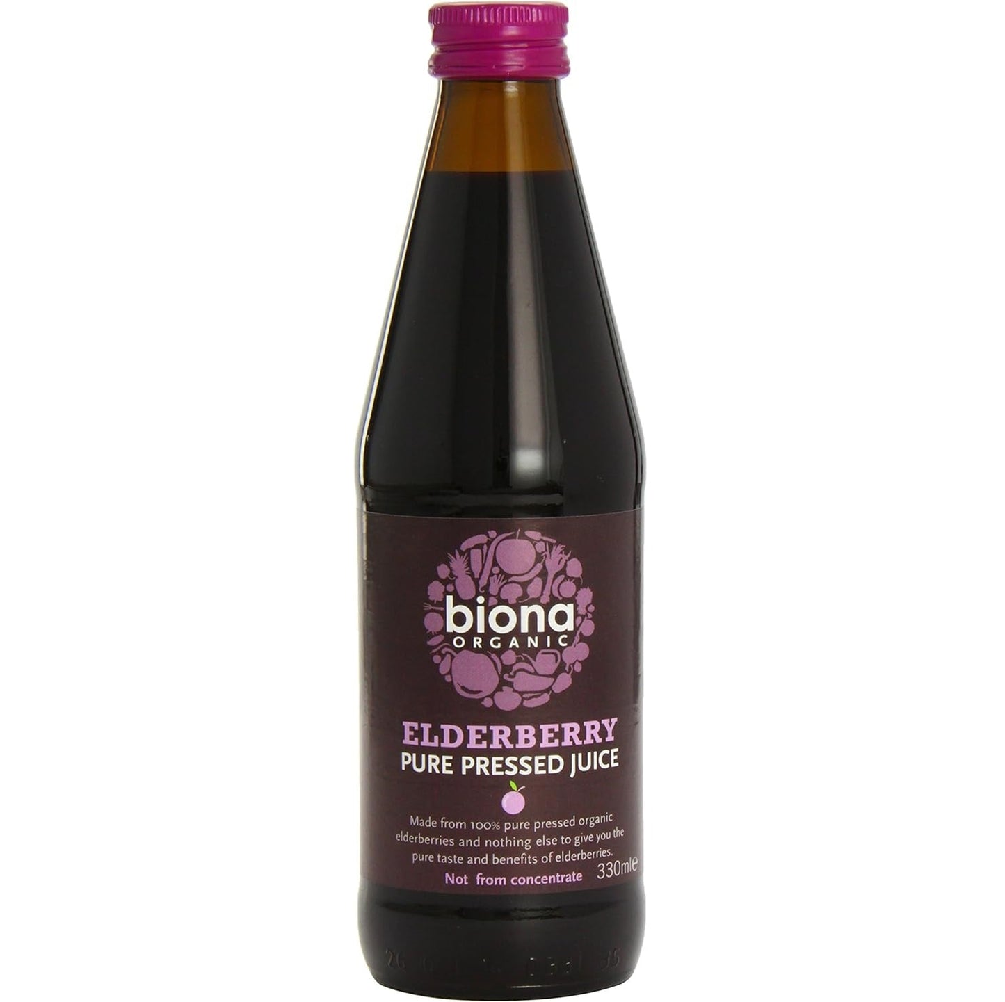 Organic Elderberry Pure Super Juice 330g - Biona - Juice - Eco Natural Products