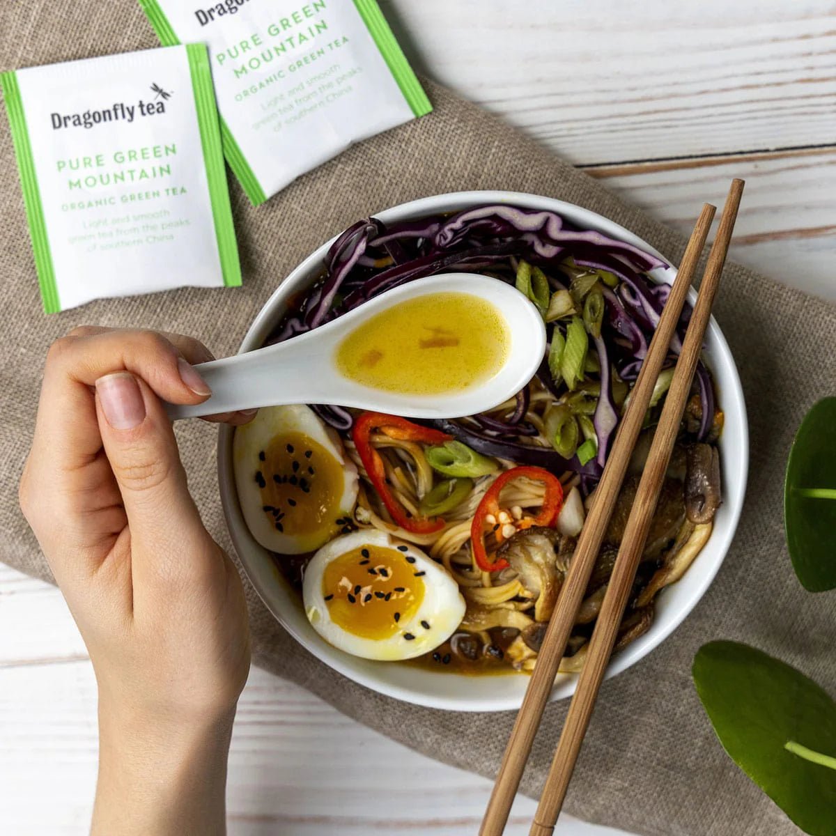 Organic Emerald Mountain Green Tea 20 Bags - Dragonfly Tea - Green tea - Eco Natural Products