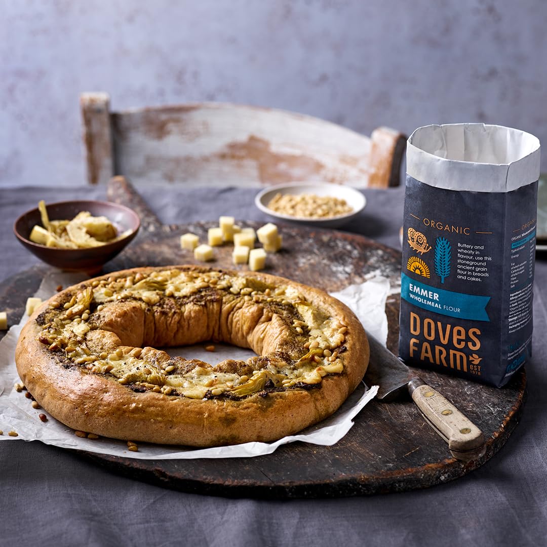 Organic Emmer Wholemeal Stoneground Flour 1kg - Doves Farm - Flour - Eco Natural Products