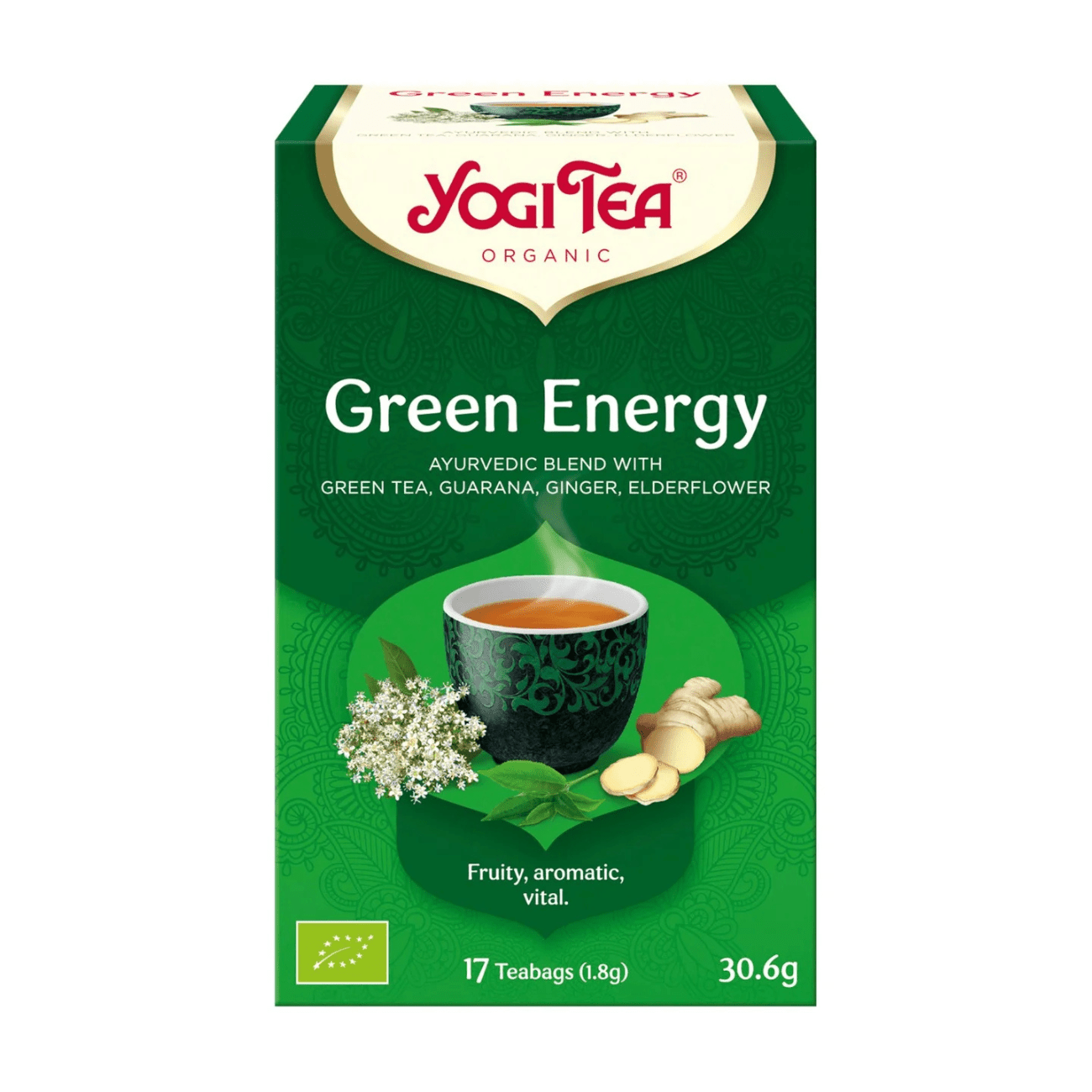 Organic Energy Green Tea 17 Bags - Yogi Tea - Teas - Yogi Tea