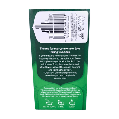 Organic Energy Green Tea 17 Bags - Yogi Tea - Teas - Yogi Tea