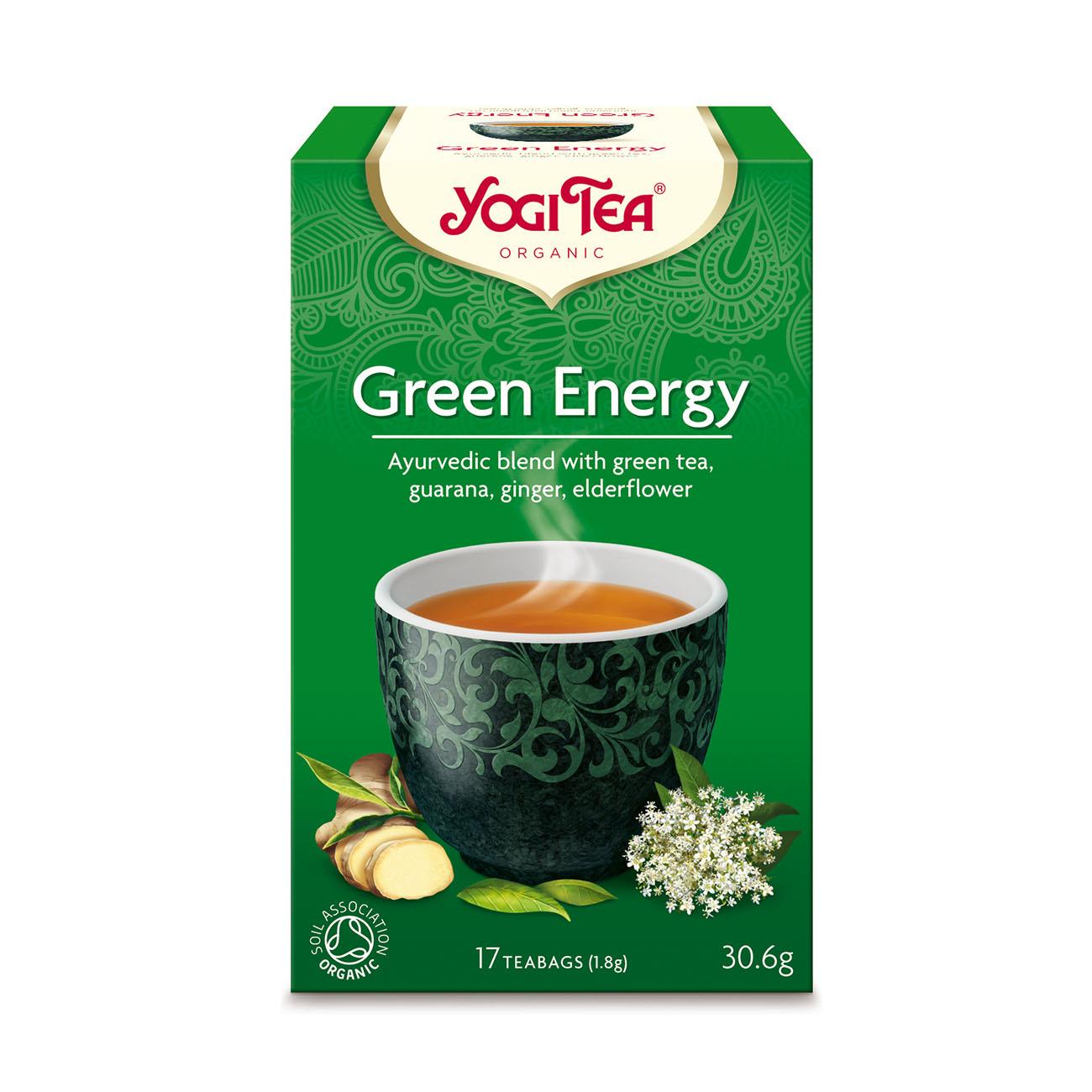 Organic Energy Tea Green 17 Bags - Yogi Tea - Tea - Eco Natural Products