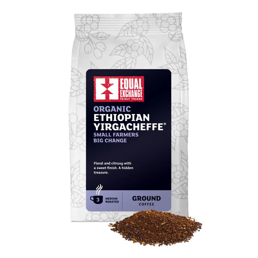 Organic Ethiopian Yirgacheffe Ground Coffee 200g - Equal Exchange - Coffee Beans & Ground Coffee - Equal Exchange