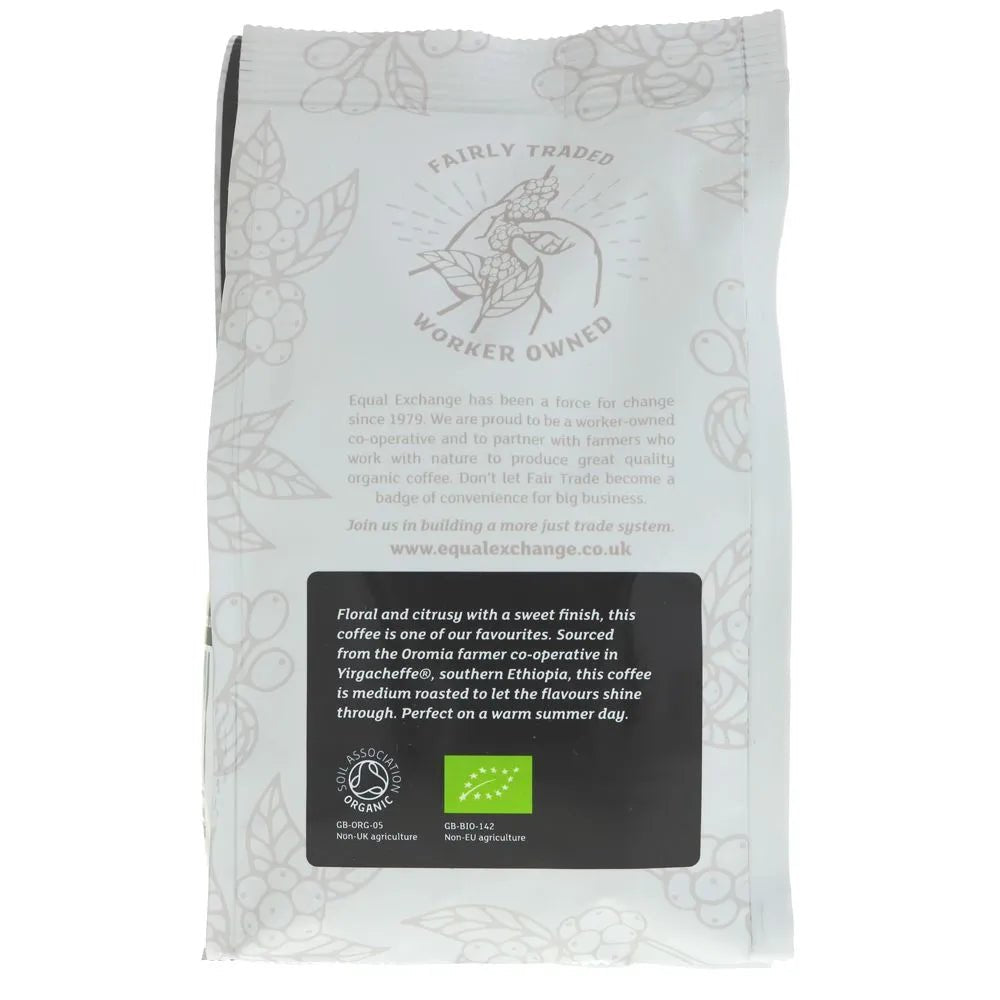 Organic Ethiopian Yirgacheffe Ground Coffee 200g - Equal Exchange - Coffee Beans & Ground Coffee - Equal Exchange