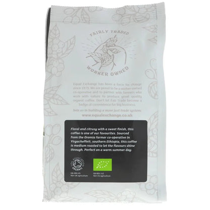Organic Ethiopian Yirgacheffe Ground Coffee 200g - Equal Exchange - Coffee Beans & Ground Coffee - Equal Exchange