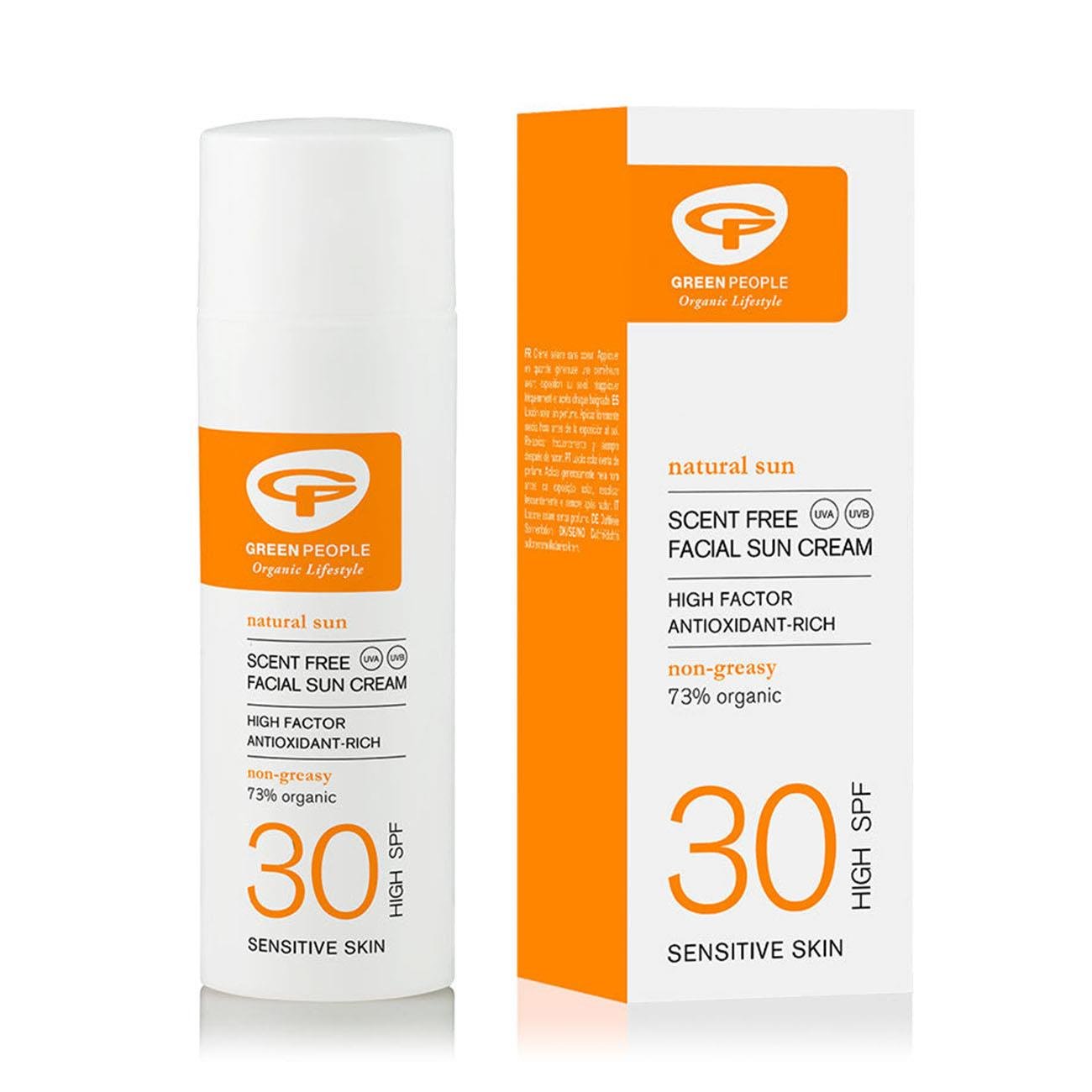 Organic Facial Sun Cream SPF30 50ml [BLACK FRIDAY] - Eco Natural Products - Green People - Facial sun cream