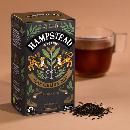 Organic Fairtrade Darjeeling Black Tea 20 bags - Hampstead Tea - Black tea - Eco Natural Products